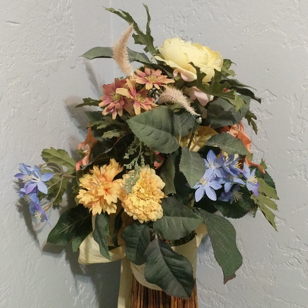 Spring Flower Bouquet with Yellow Ribbon - Picture 6 of 16